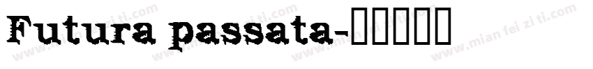 Futura passata字体转换